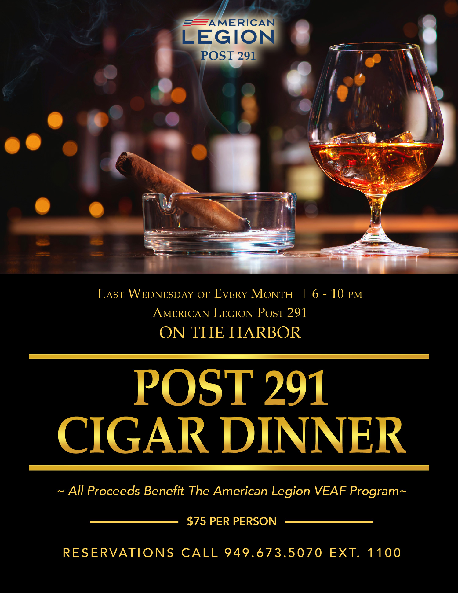 Monthly Cigar Dinner for the VEAF