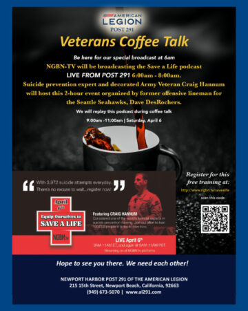 Veterans -Coffee Talk April 6, 2024